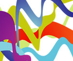 vector colored lines in white backg